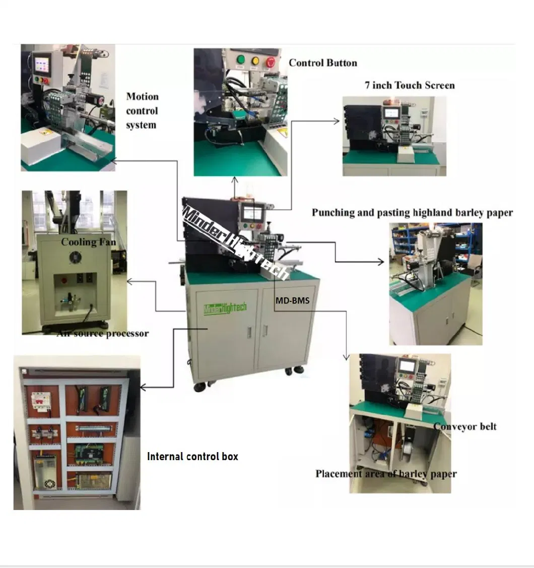 AA Cr123 18650 Mobile Battery Labeling Pasting Padding Machine AAA Cell Insulation Paper Stickers Sticking Machine